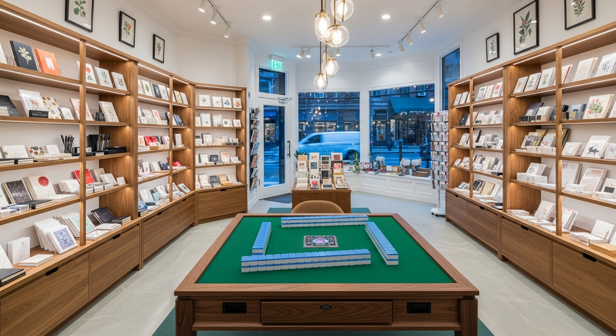 Mahjong at high-end card store